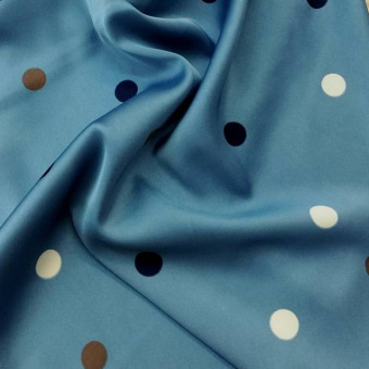 2276-5 шелк стрейч горох голубой
