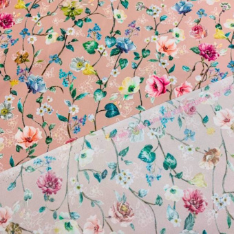 2341-12 Шелк плательный. Розовый цветок (3)