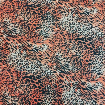 1260-2 замша стрейч оранжевая леопард (1)