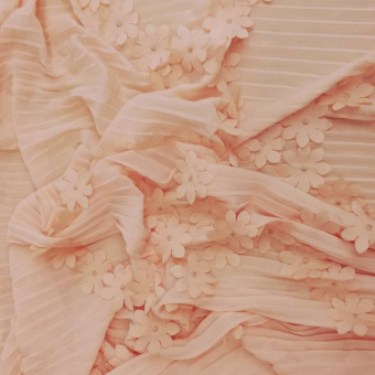 1841-4 шифон плиссе розовый (2)