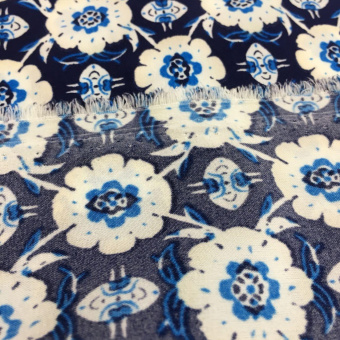 1842-4 вискоза плательная синий цветок (3)