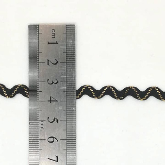 Вьюнчик люрекс 6 мм черный