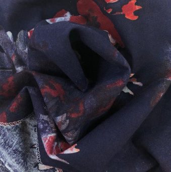 2099-3 лен синий цветы (2)