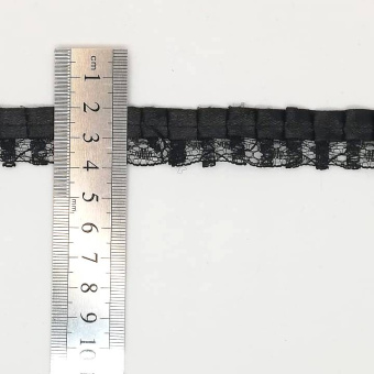 тесьма кружевная 1863 черная  (2)