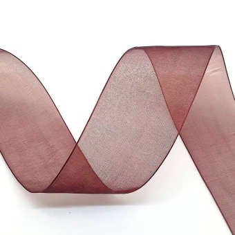 Лента капрон 40мм коричневый1