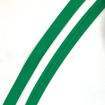 Косая бейка ХБ 15мм зеленая