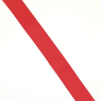 Репсовая лента 25 мм красный (1)