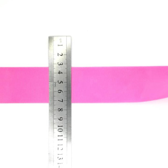 Репсовая лента 40 мм розовый (2)