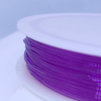 спандекс для бисера 1мм фиолетовый