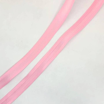 Косая бейка ХБ 15мм розовый