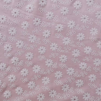 2215-2 хлопок вышивка розовая шитье (1)