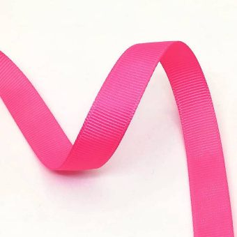 Репсовая лента 12мм розовый