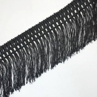 Бахрома 120мм черная (1)