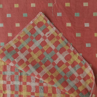 2096-4 лен 2-сторонний  терракотовый(2)