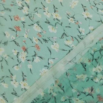 2201-2 шифон мятный цветы (2)