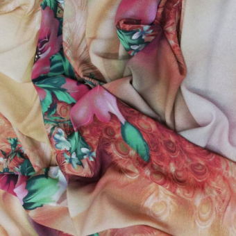 1667-2 креп купон бежевый цветок (3)