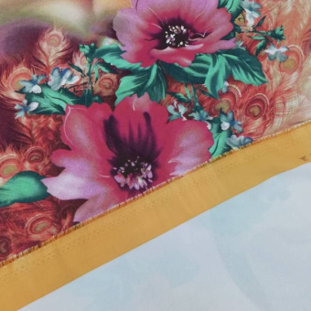 1667-2 креп купон бежевый цветок (4)