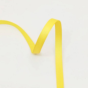 репсовая лента 5 мм желтая3