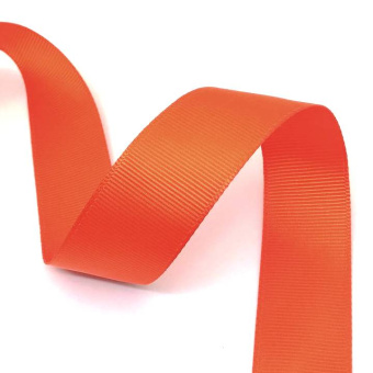 Репсовая лента 25 мм оранжевый