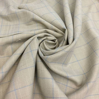 2315-4 Костюмная клетка беж (2)