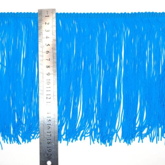 Бахрома 200 мм темноголубая