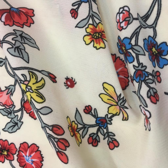 2067-14 вискоза плательная бежевая цветы (1)