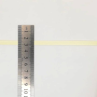 репсовая лента 5 мм желтая  (2)