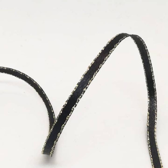 лента атласная 5 мм черная