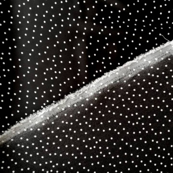 2276-3 шелк стрейч горох черный