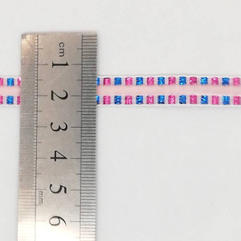 Бархатная лента 10 мм розовая