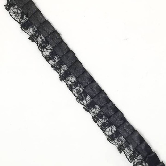 тесьма кружевная 1863 черная  (1)