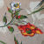2199-2 лен стрейч бежевый цветы (1)