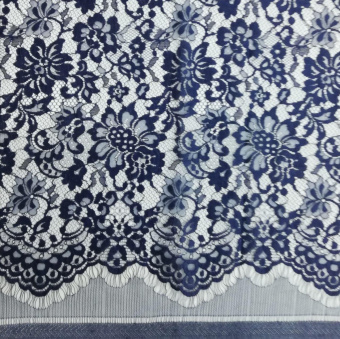 1985-1 гипюр Шантильи синий (3)